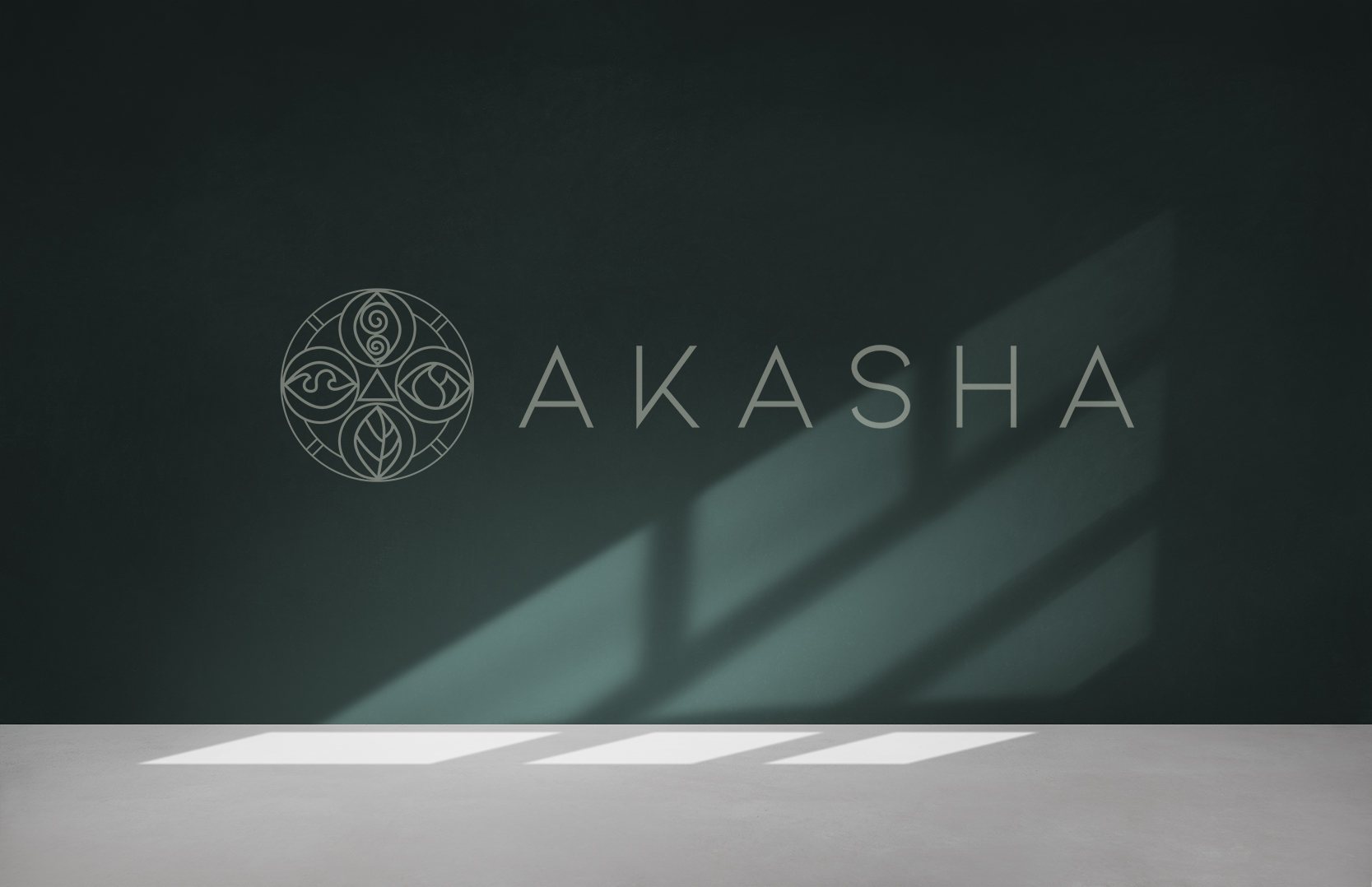 AKASHA logo mockup