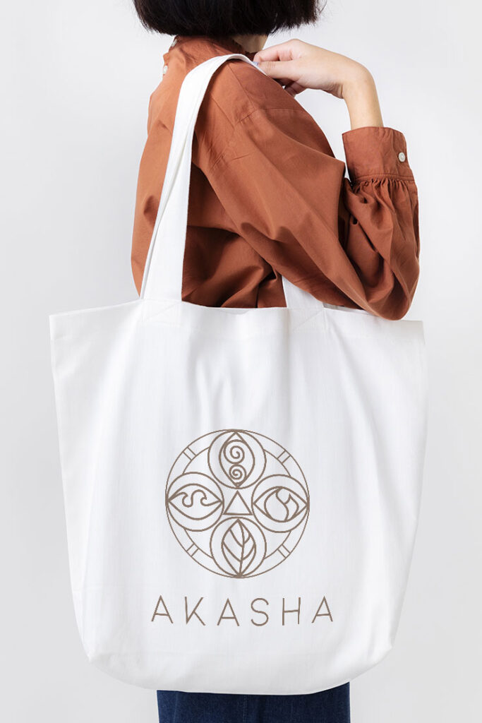AKASHA logo mockup